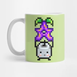 Grey Junimo with Stardrop Mug